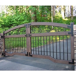 Puerta Doble Europea KHP con Recubrimiento en Polvo, Resistente al Óxido, Altamente Duradera, Apertura Abatible, Fácil Montaje para Uso en Exteriores - Product Image 3