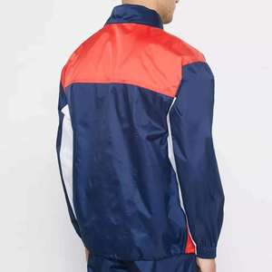 Chaqueta Cortavientos para Hombre, Azul Marino, Roja y Blanca, de Nailon, Deportiva, Ligera, con Cierre Frontal, para Primavera y Otoño, Ropa de Exterior - Product Image 2