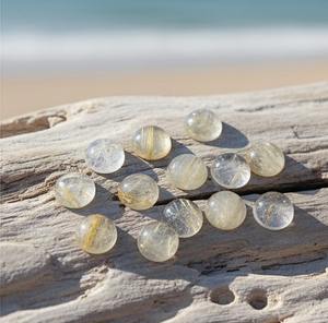 Cabujones de Rutilo Dorado Natural, Gemas Sueltas GRV, Certificadas por Terceros, Tamaños Personalizados para Fábricas de Joyería - Product Image 3