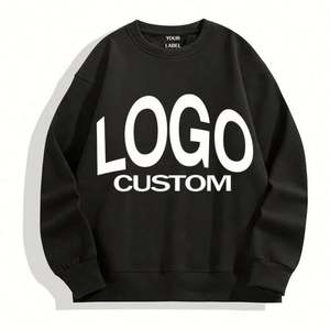 Sweat-shirt à col rond en coton personnalisé pour hommes, pull à capuche OEM en gros - Product Image 2