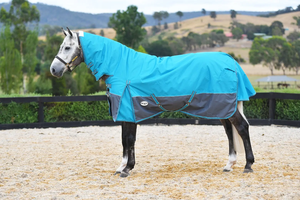 Manta de Invierno para Caballos, con Correas Ajustables |   Manta Impermeable para Caballos de Invierno, para Establos - Product Image 4
