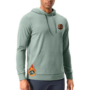 Sudaderas con Capucha para Hombre, Casuales, de Invierno, Ecológicas, para Entrenamiento, Corte Regular, Poliéster/Algodón, para Gimnasio y Actividades al Aire Libre - Product Image 2