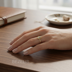 Anillo de Diamante Cultivado en Laboratorio Personalizado, Hecho a Medida, con Mensaje Grabado en el Interior de la Banda, Diseño a Medida, Tu Propio Anillo Único, Regalo - Product Image 5