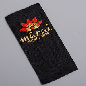 Étiquette de vêtement personnalisable lavable à <span class=keywords><strong>prix</strong></span> d'usine, logo tissé de haute qualité, vente chaude - Product Image 4