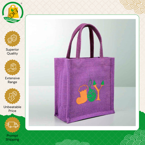 Sac fourre-tout en jute personnalisé, design accrocheur et nouveau style, écologique et tendance, avec motif de Noël pour le shopping - Product Image 6