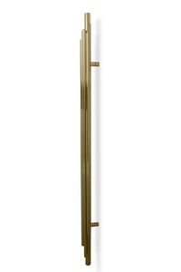 Rectangular Brass Drawer Pull Handle with Textured Surface Minimalist Design Durable Furniture Hardware - Product Image 2