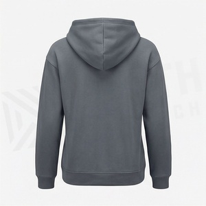 Sudadera de Forro Polar Oversize Personalizada para Mujer, Manga Larga, Lavado Ácido, con Bolsillo Frontal, Estampada, Ropa de Invierno - Product Image 2
