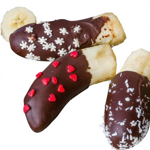 Bocadillo de plátano congelado recubierto de chocolate, muy vendido, procedente de Vietnam, ideal para los trabajadores de oficina. - Product Image 1