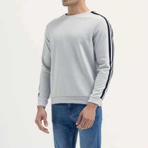Sudadera Casual para Hombre, Mezcla de Algodón, Diseño Minimalista de Color Sólido, Perfecta para Atuendos Diarios Modernos - Product Image 2