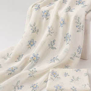 Tissu Georgette 100% Polyester Biologique à Motif Floral, Anti-Bactérien, Transparent et Léger pour Couverture Bébé et Décoration Intérieure - Product Image 4