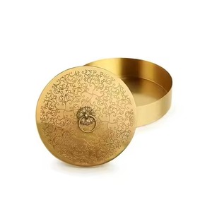 Boîte de rangement pour épices en métal durable avec couvercle décoratif, organiseur de masala pour la cuisine, récipient pour herbes et assaisonnements, usage domestique - Product Image 6