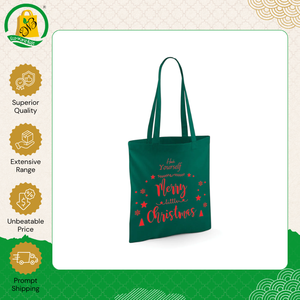 Mejor Precio de Mercado en Oferta Exclusiva: Bolsas de Regalo Navideñas de Algodón Orgánico Teñido Biodegradable con Asa para Llevar al Hombro - Product Image 3