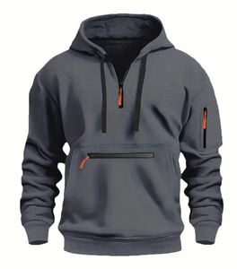 Sweat-shirts à capuche unisexes surdimensionnés de haute qualité, hiver, logo personnalisé, molleton épais, coton respirant - Product Image 4