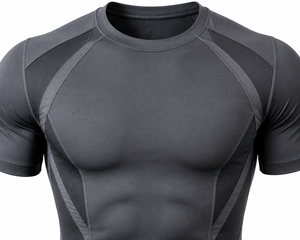 Custom <b>Men's</b> <b>Compression</b> T-<b>Shirt</b> Breathable Slim Fit Canvas Quick Dry Base Layer Gym Fitness Running Athletic Sports OEM ODM - Product Image 2