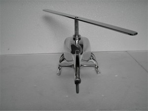 Modèle d'hélicoptère en aluminium coulé, figurine décorative de luxe pour bureau, sculpture d'avion en métal pour la maison ou le bureau - Product Image 4
