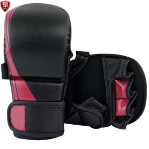 ถุงมือ MMA ระดับพรีเมียม แบบเปิดนิ้ว สำหรับฝึกซ้อม ถุงมือป้องกันมือแบบมีแผ่นรอง สำหรับ MMA ศิลปะการต่อสู้ ชกมวย - Product Image 1