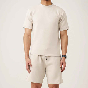 Conjunto de Camiseta y Pantalones Cortos de Verano para Hombre, Estilo Hip Hop, Tela Fresca y Atractiva, de Secado Rápido y Ecológico, Alta Venta - Product Image 3