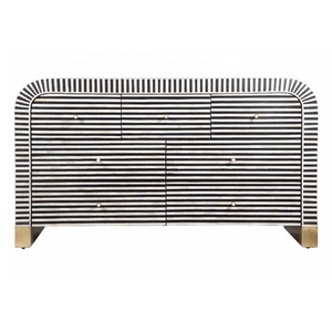 ILAHI's Bone Inlay <b>Drawer</b> Modern Design Agate Detailing <b>Storage</b> Portable Home Furniture - Product Image 2