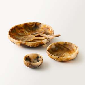 ชามเรซิ่นคุณภาพสูง งานฝีมือ ขัดเงาอย่างดี สำหรับเสิร์ฟซุป บะหมี่ ภาชนะครัว จานข้าวทำมือ - Product Image 2