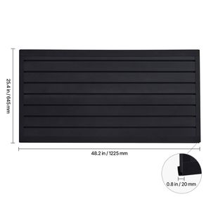 Panneaux muraux de garage en PVC noir de 2x4 pi, conception modulaire, rangement mural - Product Image 2