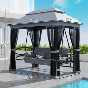 Structure de jardin extérieure pour patio, gazebo ou pergola, offrant ombrage et confort - Product Image 6