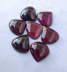 Natural Garnet Heart Shape Cabochon Gemstone Quality Calibrated Jewelry Loose Gemstone <b>Healing</b> <b>Crystal</b> Stone - Product Image 1