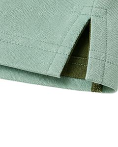 Camiseta Polo Personalizada Verde Menta y Oliva para Hombre, Manga Corta, Informal, Deportiva, para Golf, Transpirable, Diseño de Bloques de Color para Verano - Product Image 4