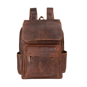 Mochila de Cuero para Portátil 40x30x20cm con Panel RFID, Diseño Personalizable, Estilo Vintage de Alta Calidad, MOQ Bajo - Product Image 1