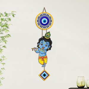 Bohemian Nazar Battu Evil Eye Wall Hanging for Home Entrance Living Room Bedroom Protection Decor - Product Image 2