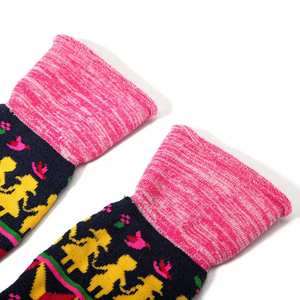 Custom Colorful Pattern Crew <b>Socks</b> <b>Soft</b> Stretch Cotton Blend Fashion Streetwear Daily Wear - Product Image 2