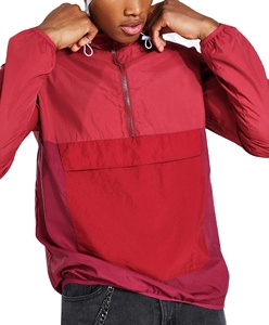 <b>Men</b> Custom Plus Size <b>Pullover</b> Nylon Windbreaker <b>Jacket</b> With Hood New Fashion Breathable Outdoor Lightweight <b>Jacket</b> For Wholesale - Product Image 4