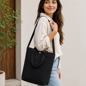 Sac fourre-tout en coton biologique à mailles |   Sac de courses réutilisable écologique en coton pur, sac de transport en filet pour la vente en gros, la vente au détail et l'exportation - Product Image 3