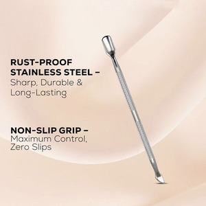 Outil de soin des cuticules, pousse-cuticules OEM pour les marques de beauté, outils de soin des ongles en gros, pousse-cuticules en acier inoxydable - Product Image 5