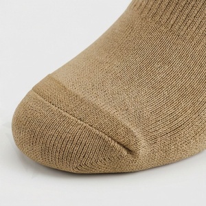 Crew <b>Socks</b> Solid Color 100% Cotton Breathable Knitted for Daily Casual Wear Adults Spring Season Standard Thickness - Product Image 6