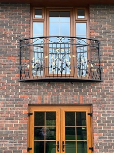Anti-Corrosion UV Protected Modern Design Stair Balcony Railing Apartment Villa Hotel DIY Outdoor KHP Premium Wrought Iron - Product Image 4