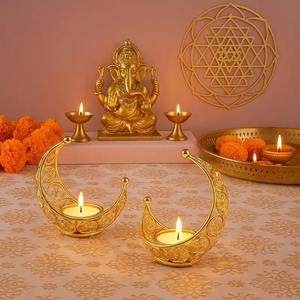 โคมไฟ LED วินเทจสำหรับรอมฎอน อีดมูบารัค โคมไฟโลหะแขวนตกแต่งบ้านสไตล์อิสลาม ของขวัญสำหรับเทศกาลอาหรับ - Product Image 6