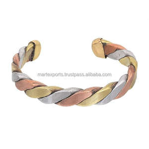 Adjustable Fit Distinctive Pattern Tennis Style <b>Copper</b> <b>Bracelet</b> Fashionable Design for Men and Women Daily Wear - Product Image 6