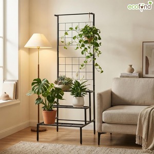 Large Metal Anti-Rust Plant <b>Stand</b> for Outdoor Balcony and Desktop Use Asian Style Pre-Assembled Heavy <b>Weight</b> Planter <b>Stand</b> - Product Image 2