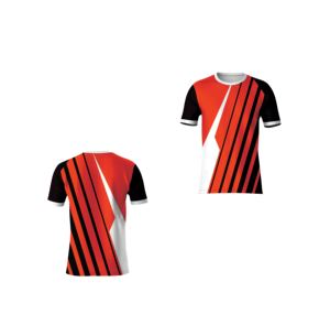 เสื้อยืดลำลองแบบซับลิเมชั่น ผ้าโพลีเอสเตอร์ 100% แห้งเร็ว น้ำหนัก 180 กรัม รับสั่งพิมพ์ลายตามต้องการ แขนสั้น - Product Image 1