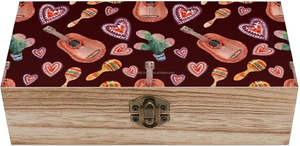 Wooden Storage <b>Container</b> with Lid Decorative Keepsake Jewelry Organizer Case <b>Bamboo</b> Boxes - Product Image 2