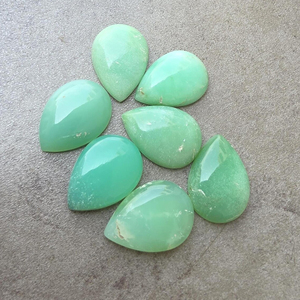 Crisoprasa Verde Natural AAA+ en Forma de Pera, Cabujón con Base Plana, Calibrada, Piedra Preciosa Suelta para Joyería - Product Image 3