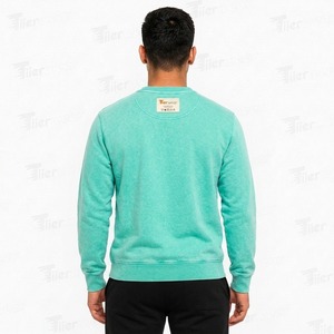 Sudaderas Urbanas para Hombre, Lavadas con Ácido, Duraderas, de Felpa, Cuello Redondo, Manga Larga, Estilo Holgado - Product Image 4