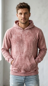Sweat à capuche en coton de haute qualité pour hommes, femmes et unisexe, coupe ample, tissu doux, streetwear décontracté, manches longues, couleur unie, durable - Product Image 2