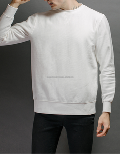 เสื้อสเวตเชิ้ตแขนยาวลำลองสำหรับผู้ชาย ผ้าฝ้ายเทอร์รี่ 100% สำหรับฤดูหนาว ลายเรียบ ซักเอนไซม์ สโตนวอช ผลิตตามแบบ ODM ปักลาย - Product Image 3