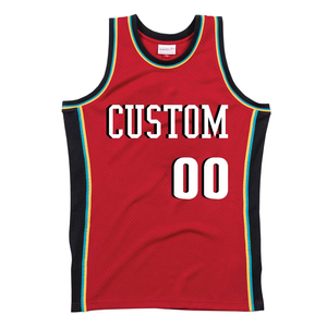 Custom Basketball Jersey Heat-Transfer Printing OEM Team Wear Breathable Plus Size Quick Dry 100% Polyester Basketball Uniform - Product Image 1