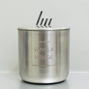 Venta al por mayor de portavelas de acero inoxidable personalizados con tapa, acabado cepillado, capacidad de 13.4 onzas y logotipo personalizado. - Product Image 1