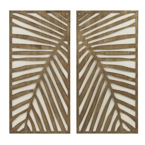 Set di decorazioni da parete in legno bicolore 2 pezzi categoria Premium per pannelli per la casa - Product Image 5