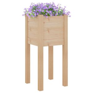 Ensemble de 2 jardinières en bois de pin massif 12,2 po x 12,2 po x 27,6 po pour pots de fleurs et jardinières - Product Image 3