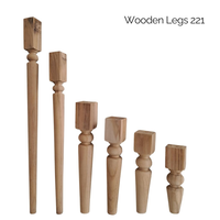 Pieds de canapé en bois massif sculpté à la main, design moderne, robustes et résistants, finition poncée, pour hôtels et cuisines