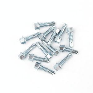 Hex Head Self Drilling <b>Screws</b> Metric Steel Class 8.8 Zinc Plated Coarse Thread - Product Image 1